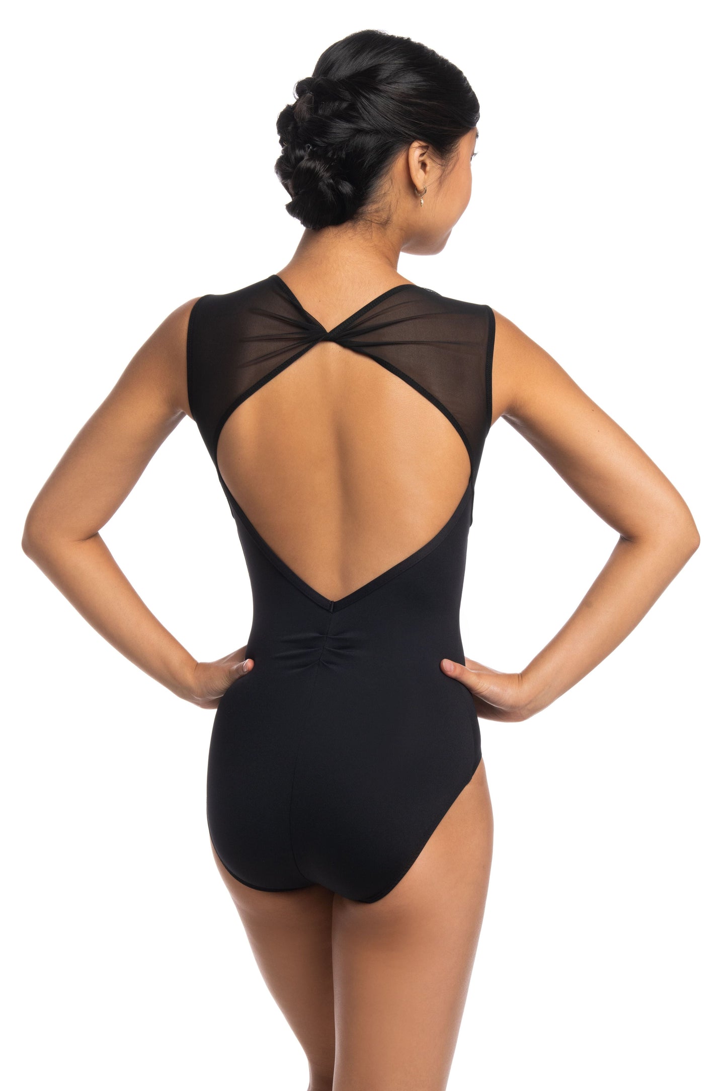 Saminy Tank Leotard with Mesh