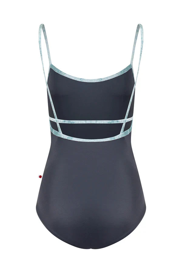 Yumiko Heather Leotard in Titanium