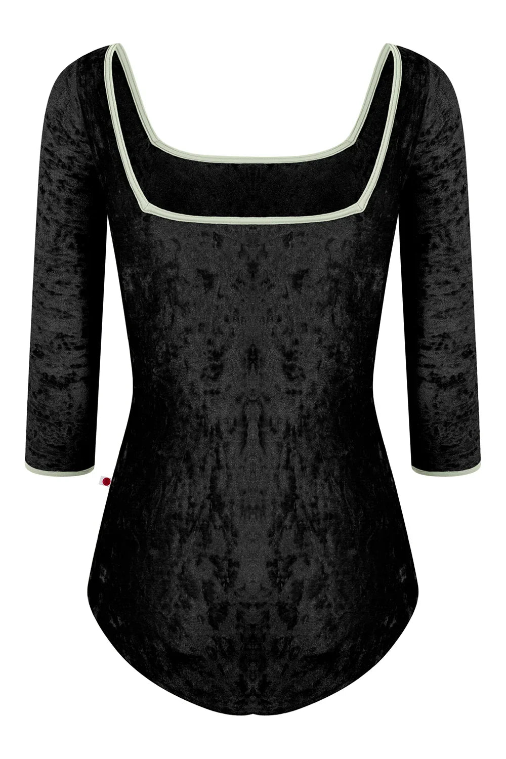 Yumiko Marieke 3/4 Sleeve Leotard in Black Velvet
