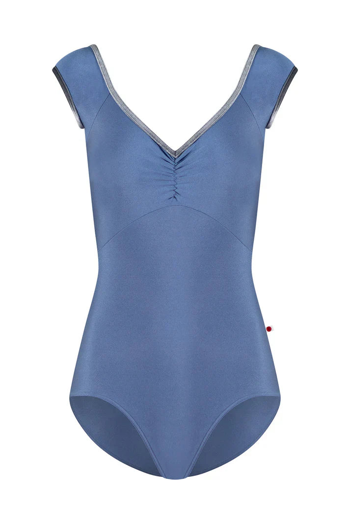 Yumiko Eli Cap Sleeve Leotard in Arctic
