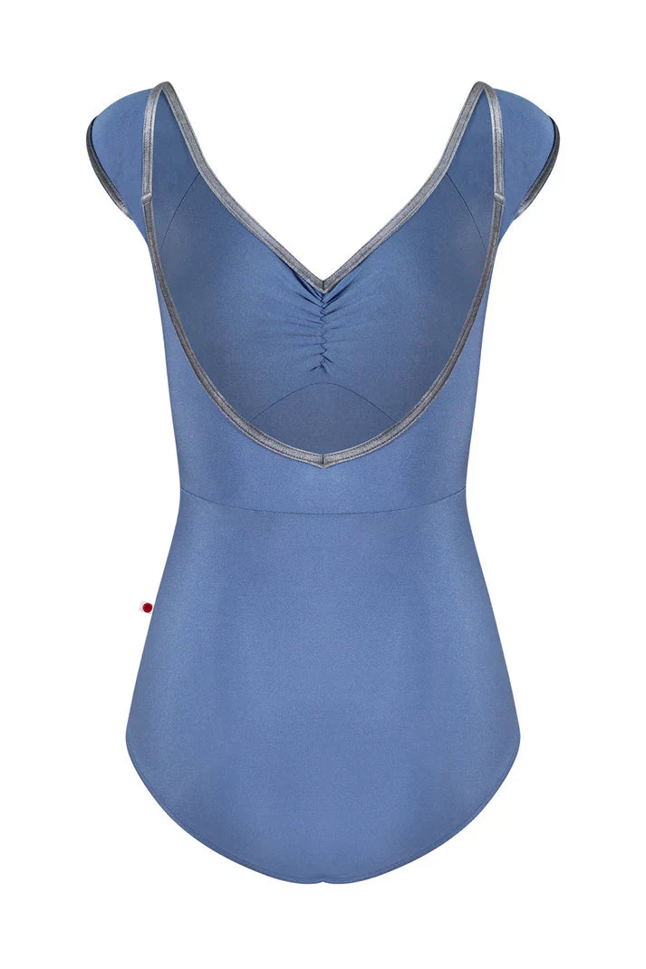 Yumiko Eli Cap Sleeve Leotard in Arctic