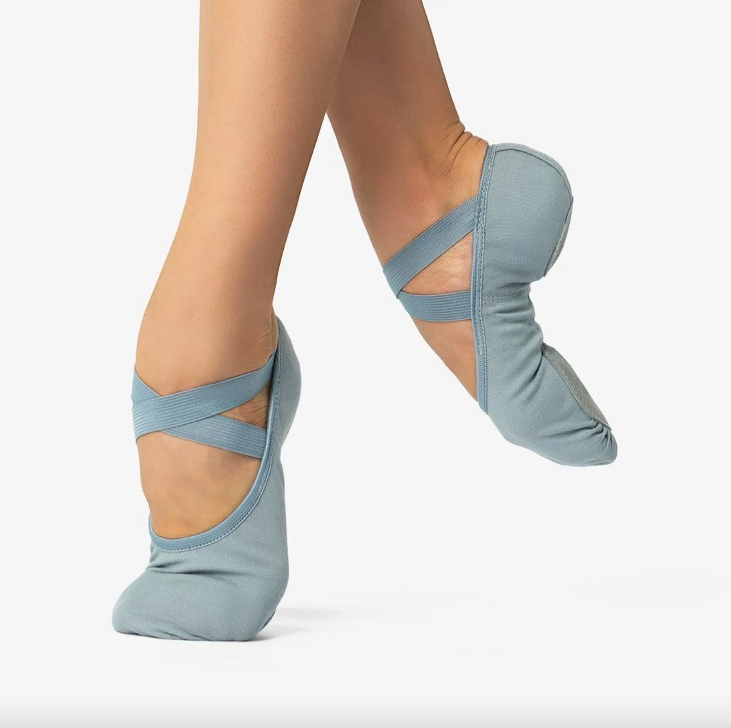 So Danca Canvas Ballet Slipper in Light Grey SD16