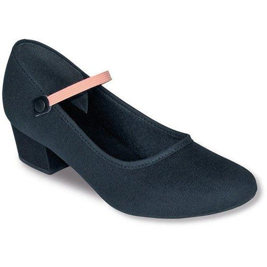 So Danca Canvas Character Shoe with Cuban Heel RO42