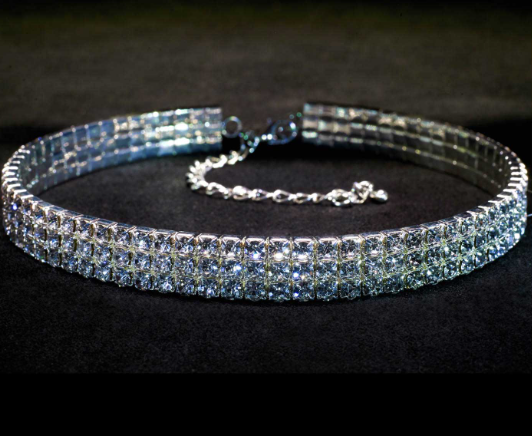 KBG 3 Row Crystal Stretch - Child Size SS0101