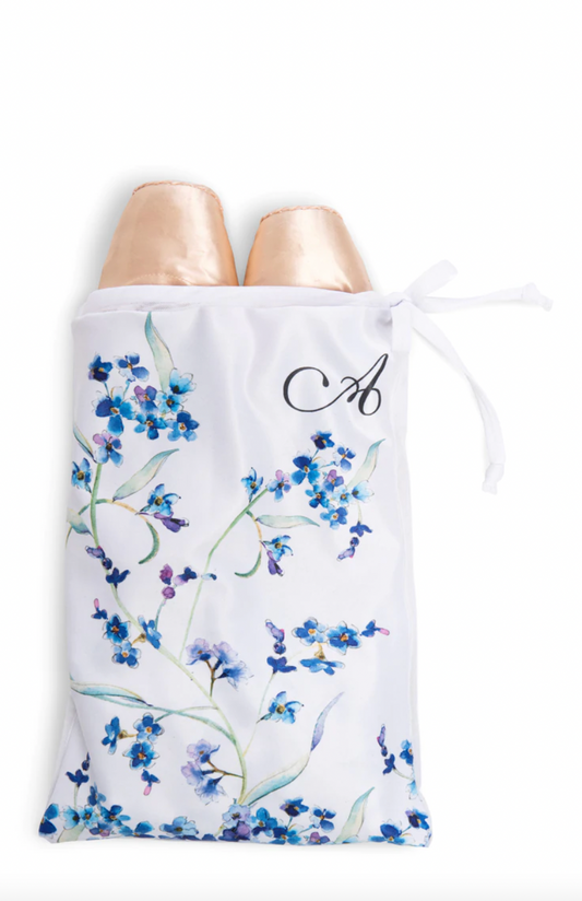 Shoe Bag in Forget Me Not Floral Print