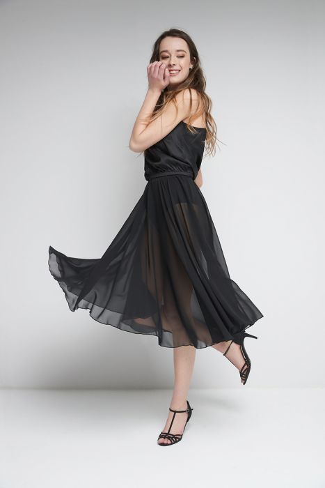 Mondor Jaëly Pull-on chiffon skirt 16106