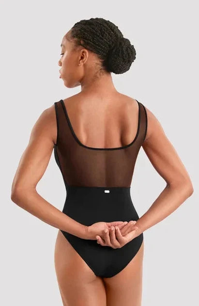 Mirella Adagio Floral Embelished Mesh Back Tank Leotard M50010LM