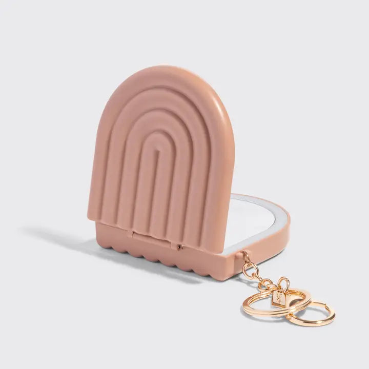 Kitsch Terracotta Compact Mirror Keychain 507583