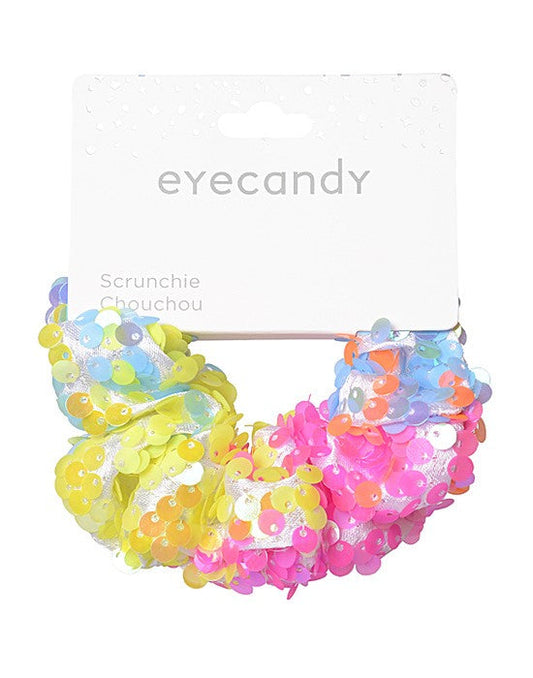 Bright Sequin Scrunchie