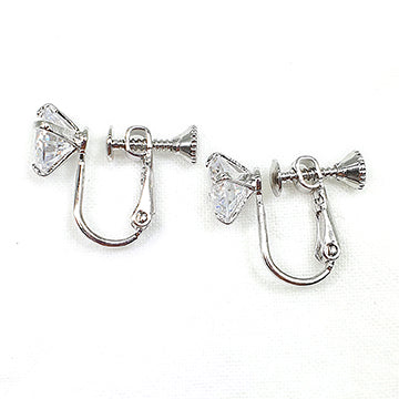 FH2 8MM Cubic Zirconia Clip-on Earrings AZ00161