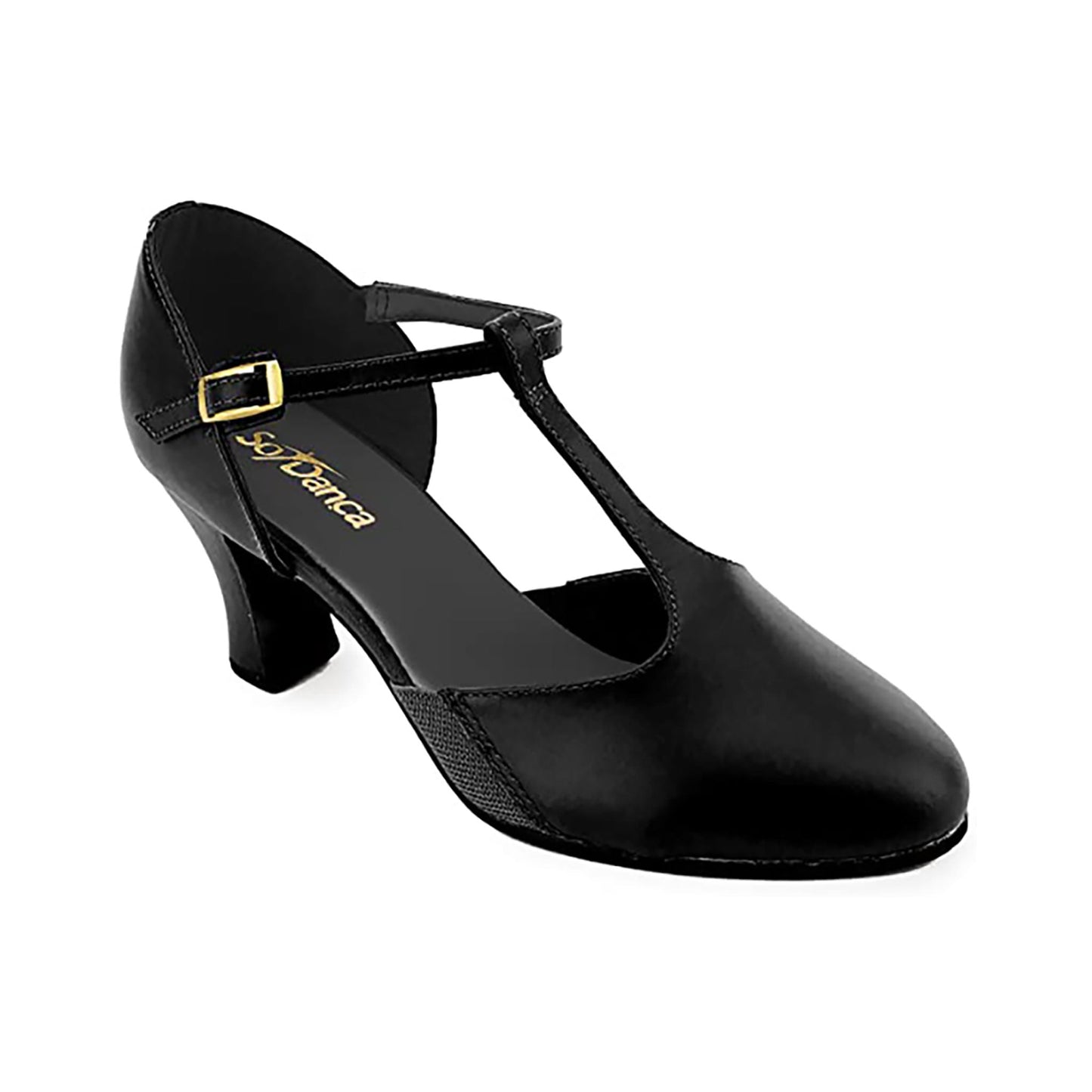 So Danca 2.5'' T-Strap Leather Character Shoe CH56