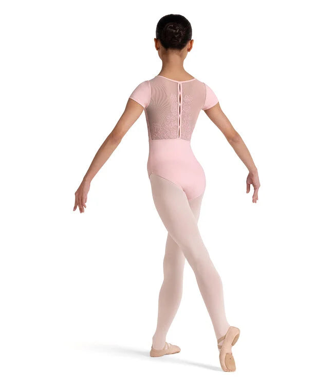 Bloch Girls Mei Floral Cap Sleeve  Leotard CL20003