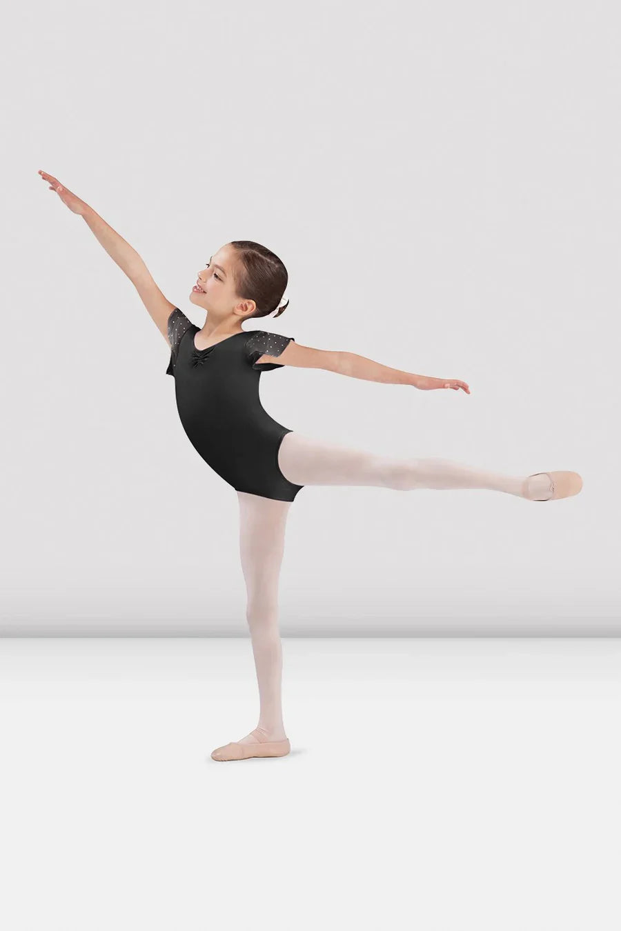 Bloch Girls Sequin Tulip Sleeve Leotard CL3732