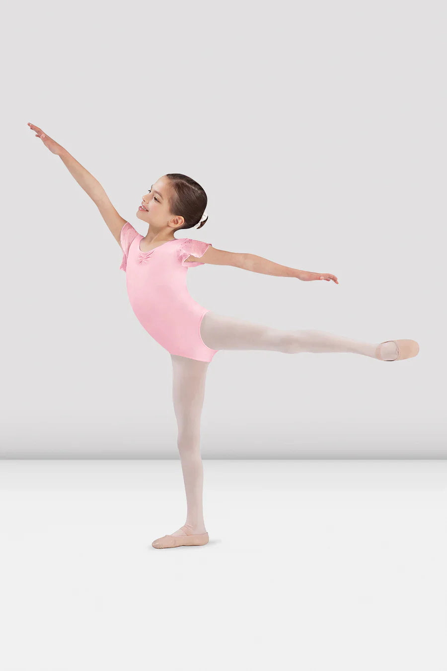 Bloch Girls Sequin Tulip Sleeve Leotard CL3732