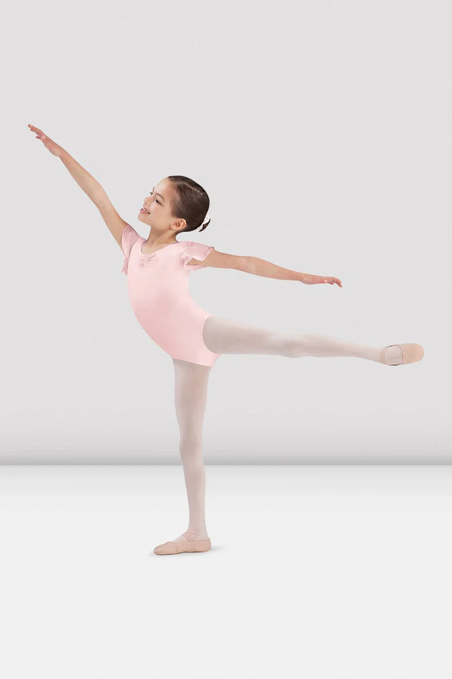Bloch Girls Sequin Tulip Sleeve Leotard CL3732