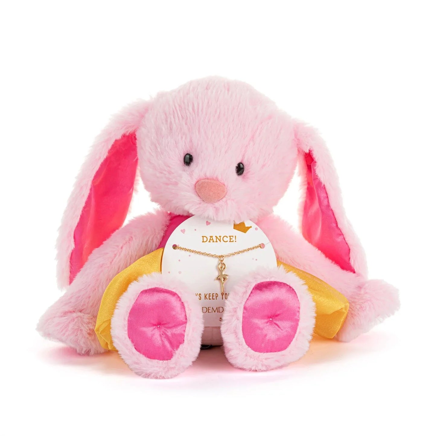 Pink Bunny + Dance Necklace