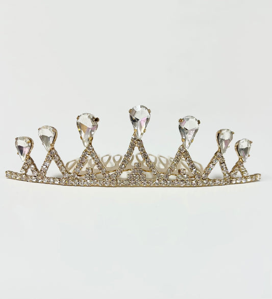 Mimy Seven-Point Rhinestone Tiara MIH044