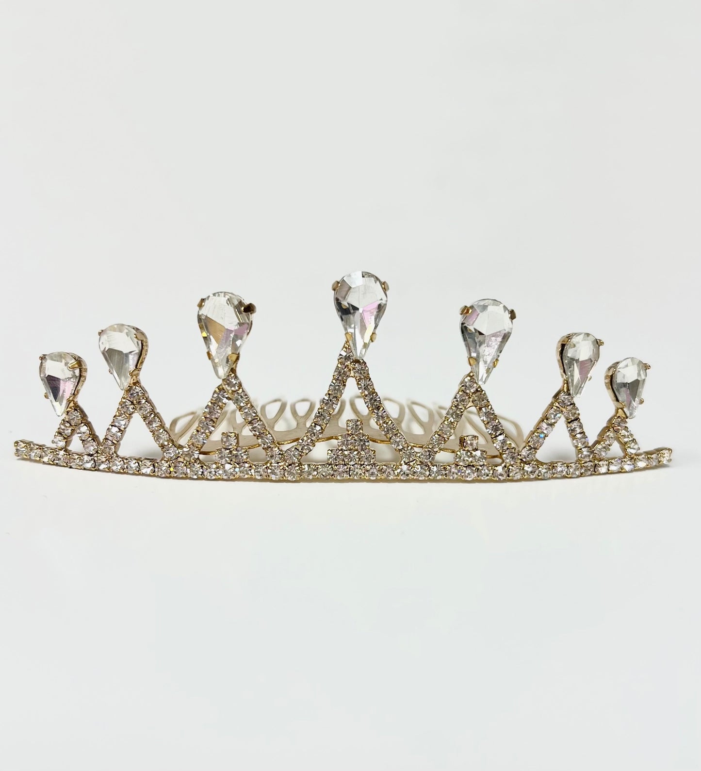 Mimy Seven-Point Rhinestone Tiara MIH044