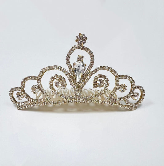 Mimy Teardrop Tiara with Glass MIH042