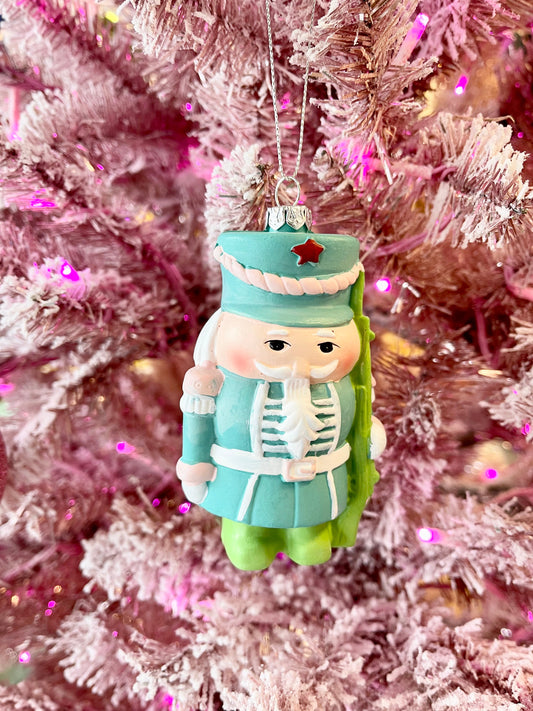 Short Vibrant Nutcracker Ornament