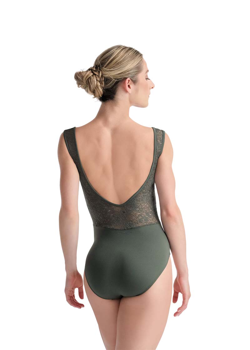 Inaya Pinch Front Scoop Back Tank Leotard