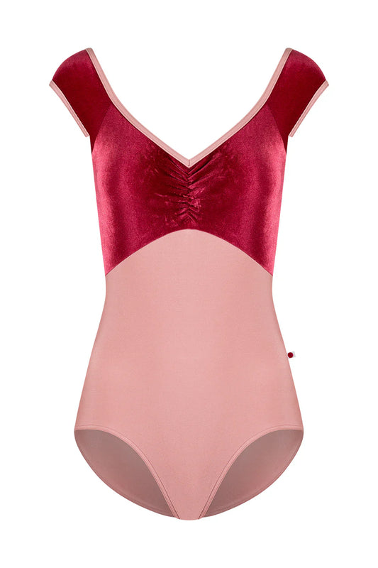 Yumiko Eli Leotard in Antique Rose and Cerise