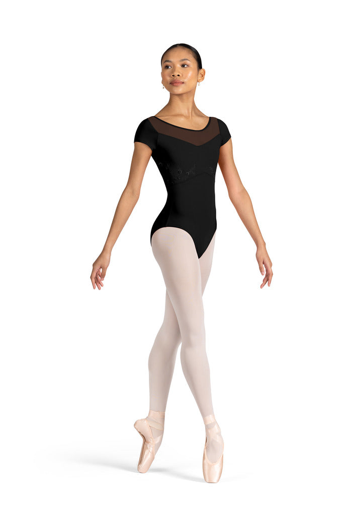 Bloch Aster Low Scoop Back Cap Sleeve Leotard L3352