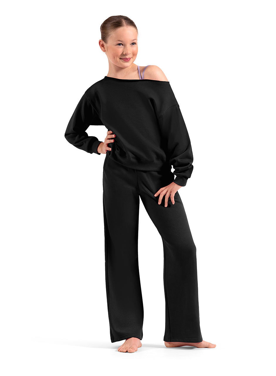 Mirella Adagio Kids Off the Shoulder Sweatshirt M30022C