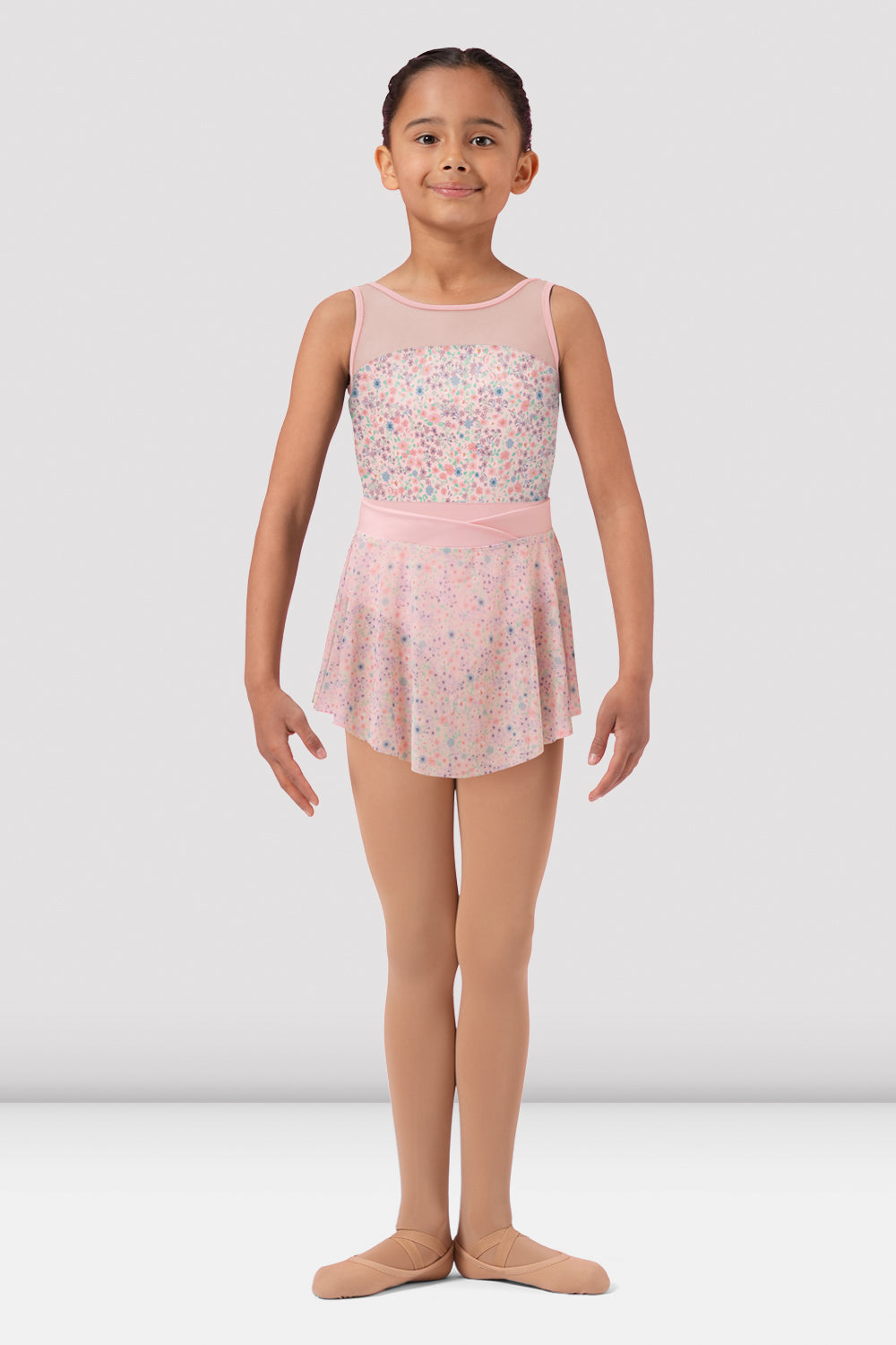 Ditsy Mesh Pull On Skirt