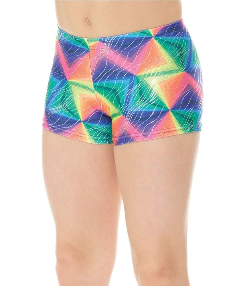 Printed Metallic Shorts