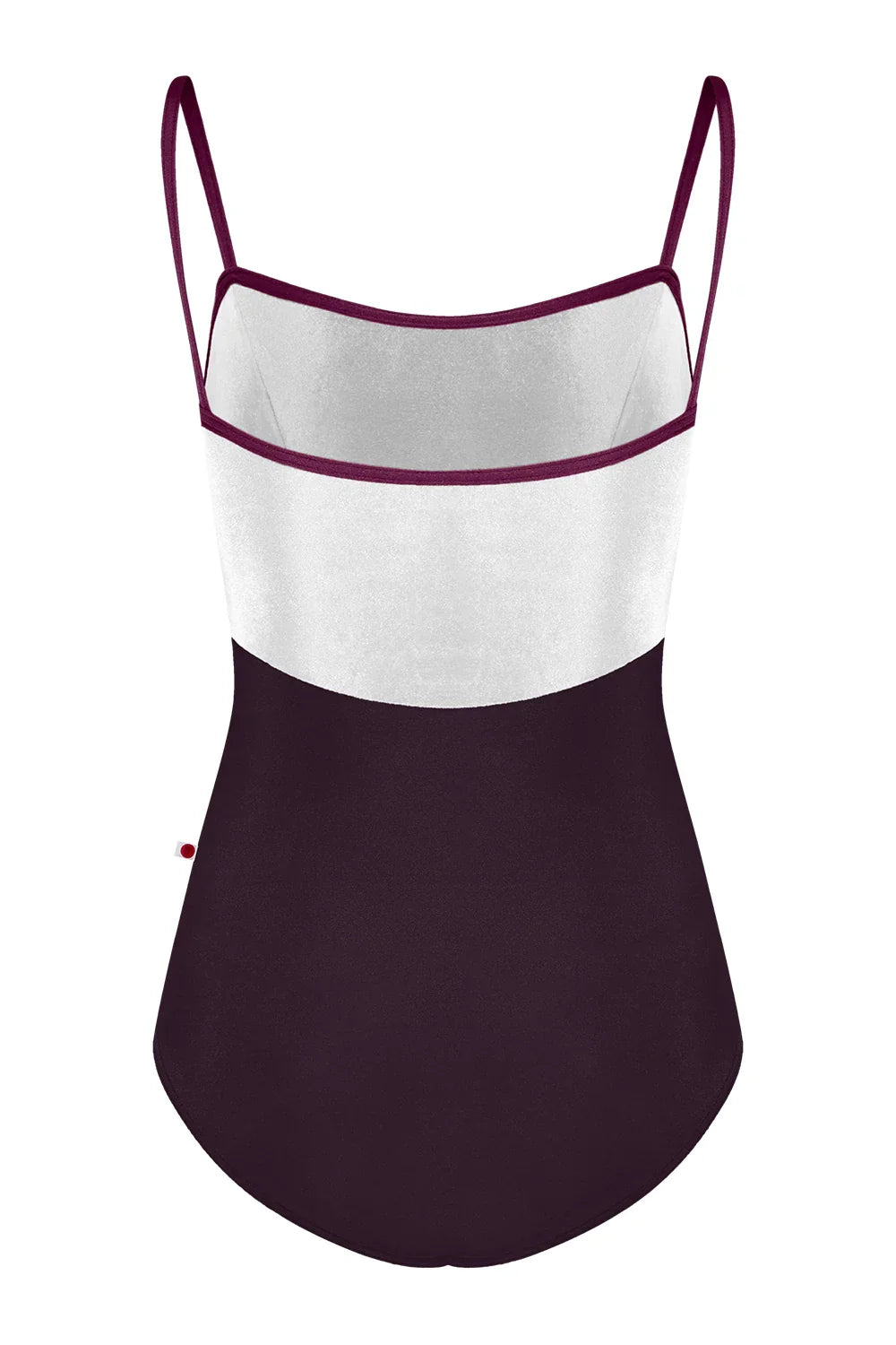 Yumiko Denise Leotard in Eggplant and White