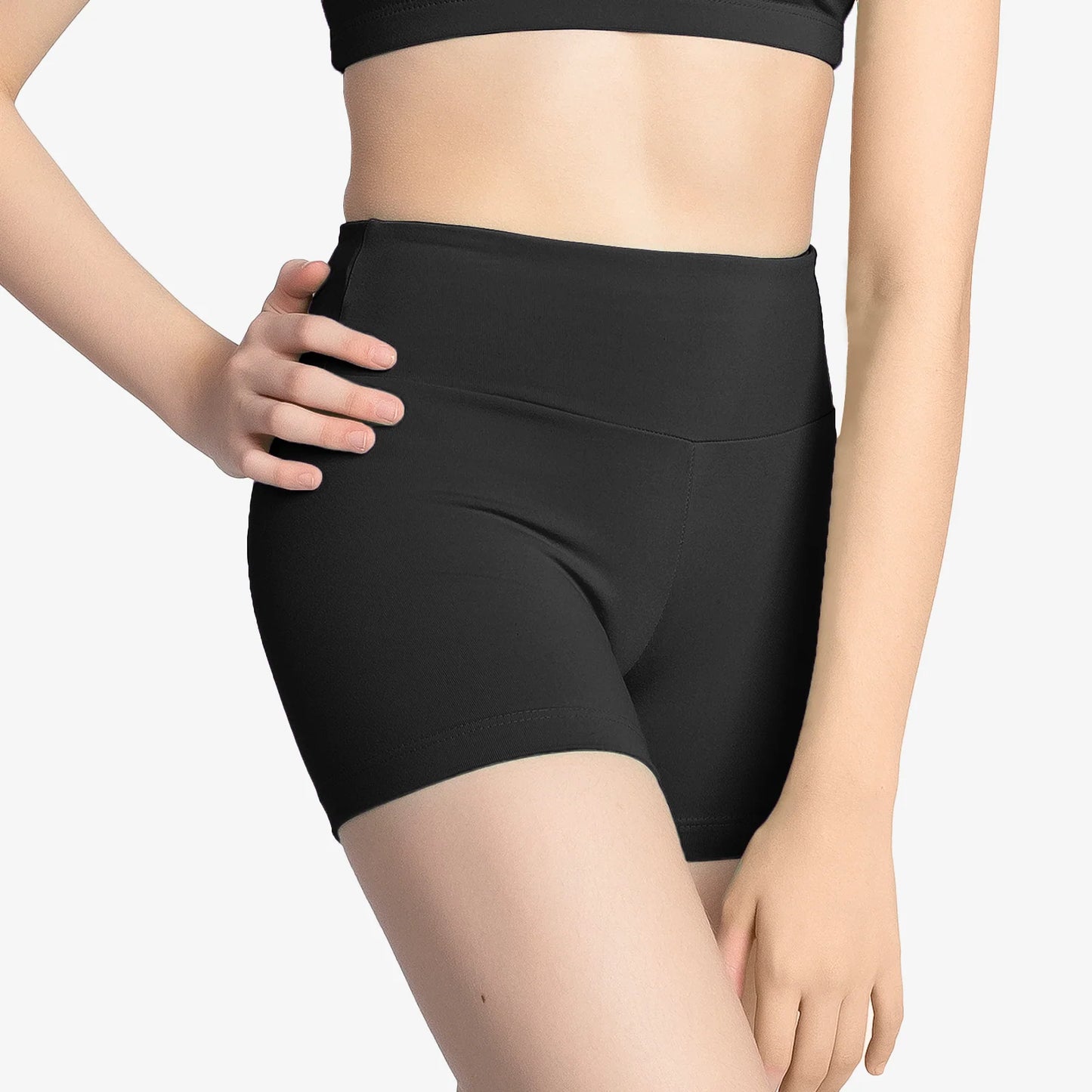 So Danca High Waisted Microfibre Shorts with Longer Inseam SL170 and SL169