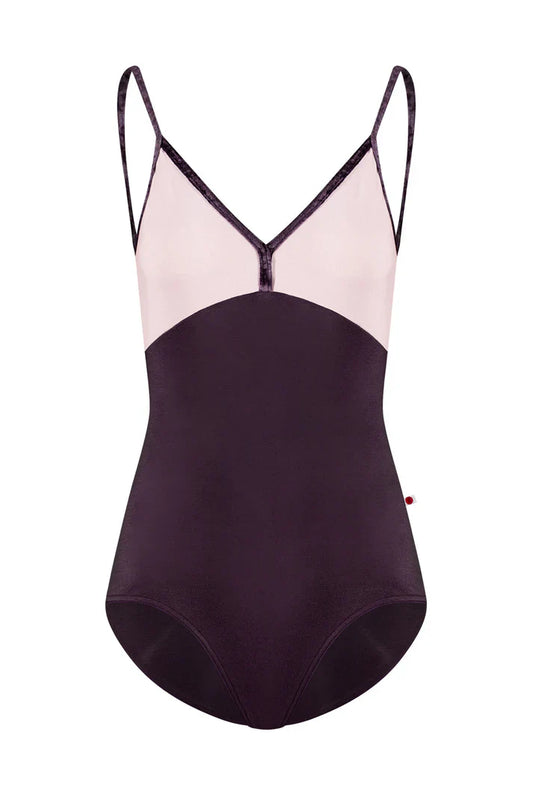 Yumiko Daria Leotard in Eggplant and Rose