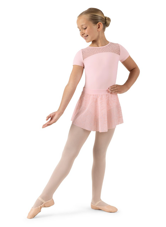 Bloch Sahara Flocked Mesh Print on Skirt CR1171