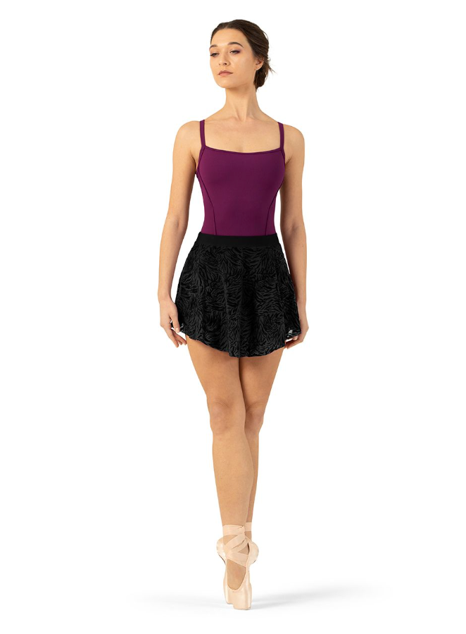 Bloch Sahara Flocked Mesh Print on Skirt R1281