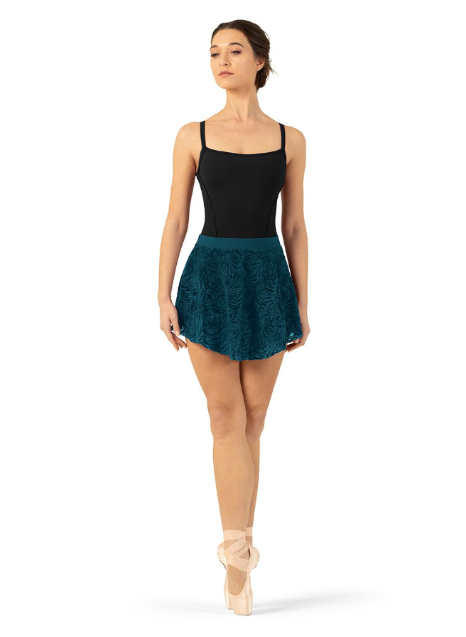 Bloch Sahara Flocked Mesh Print on Skirt R1281