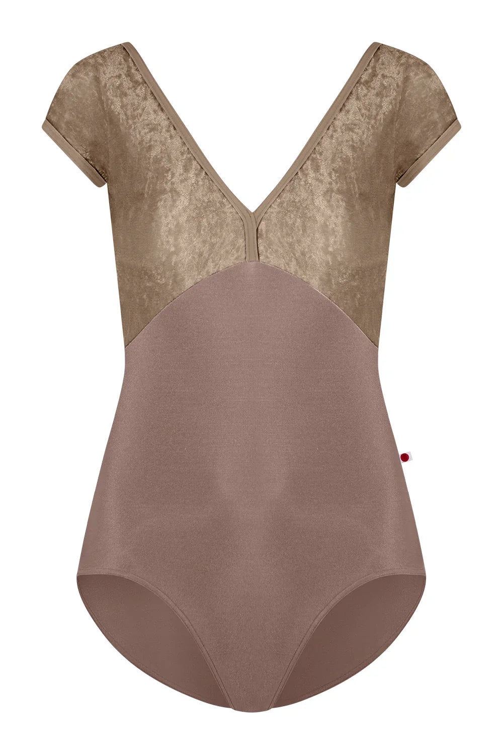 Yumiko Alicia Cap Sleeve Leotard in Toffee and Star