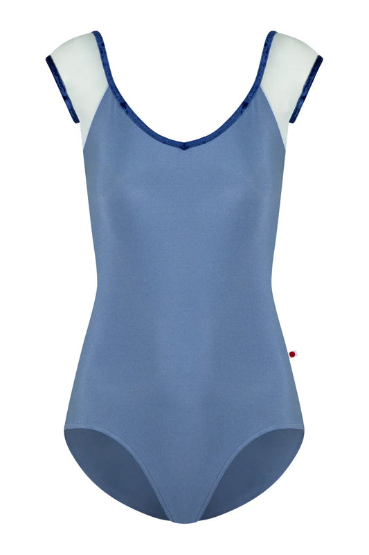 Yumiko Nina Cap Sleeve Leotard in Arctic