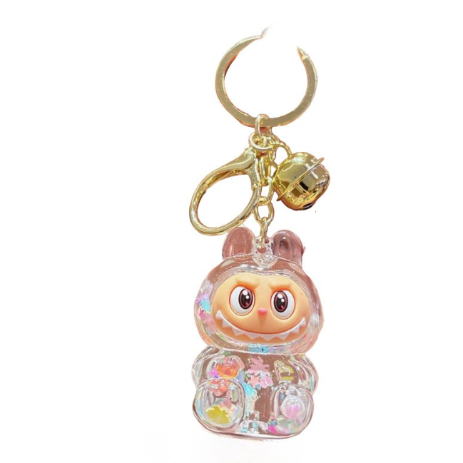 LT Shiny Quicksand Cute Monster Keychain