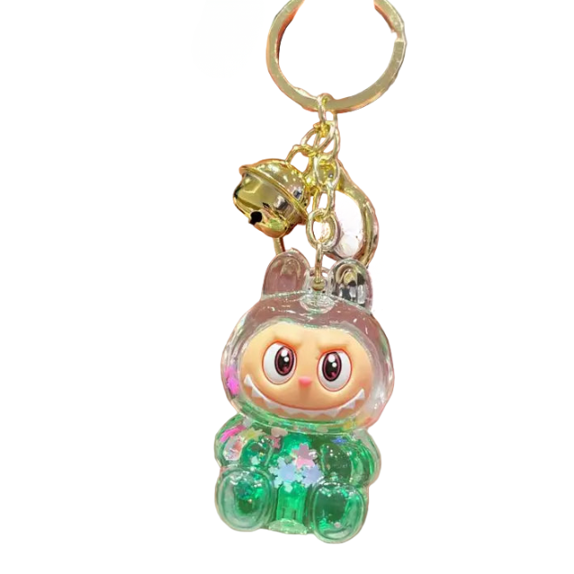 LT Shiny Quicksand Cute Monster Keychain