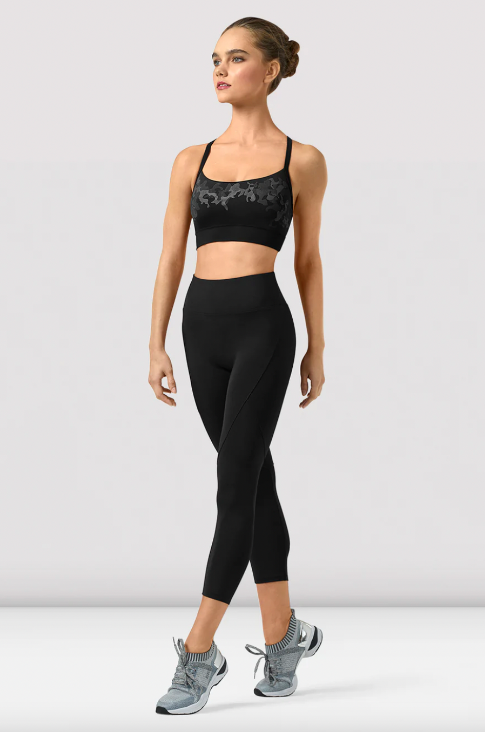 Bloch Polina Mesh Mirage Print Crop Top Z9347