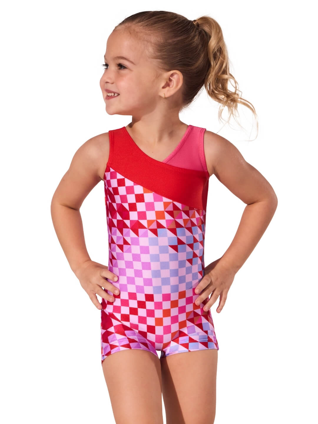 Capezio Checked Checkmate Biketard F12657C