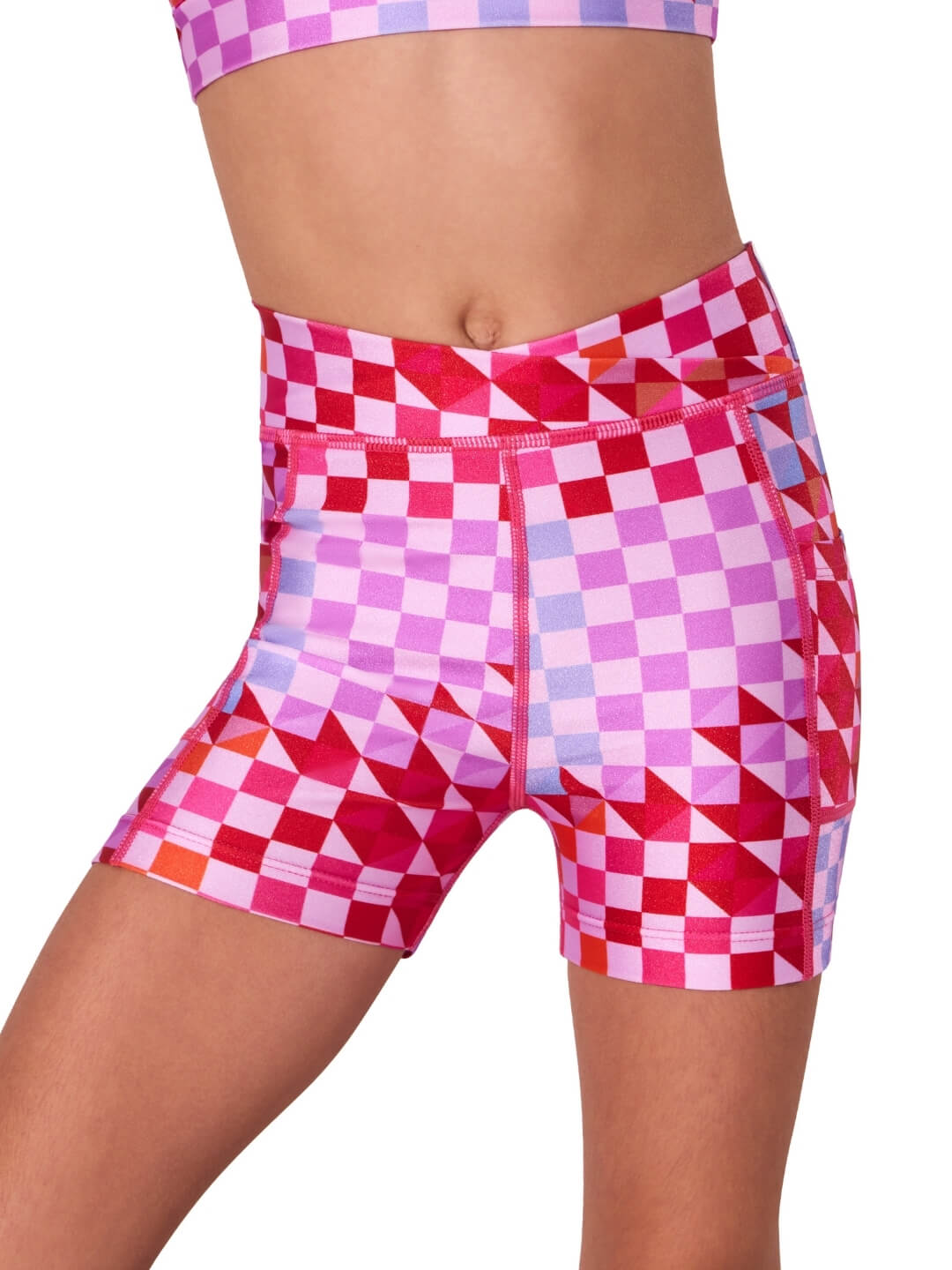 Capezio Checked Fun Check Bike Short F12655C