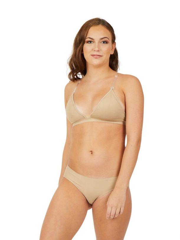 Dance Bra with Clear Straps