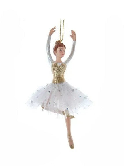 Kurt Adler Golden Elegance Ballerina Ornament E0653