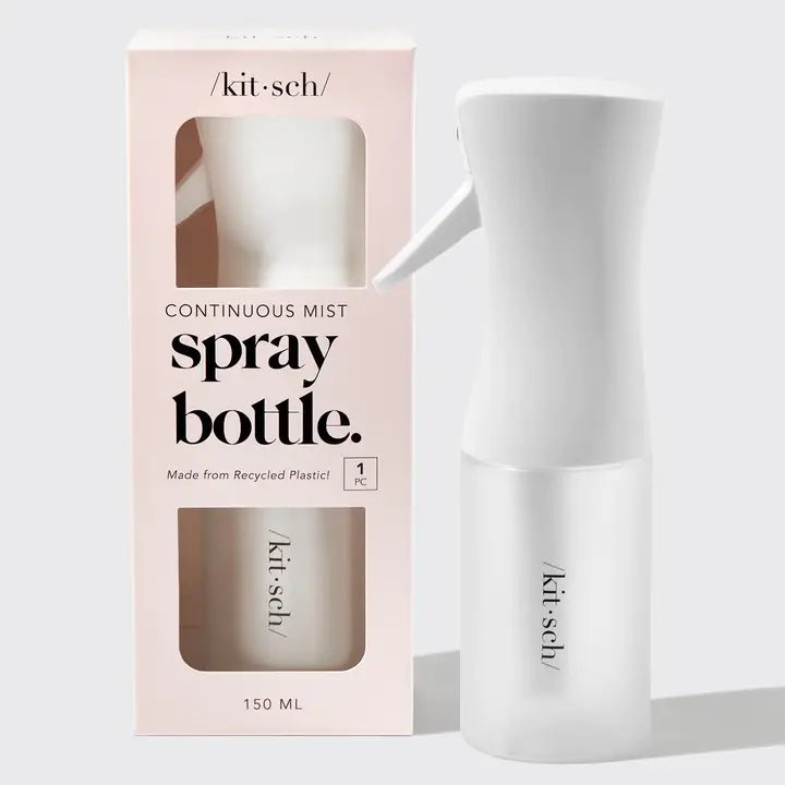 Kitsch Recycled Plastic Continuous Spray Bottle - White 64815