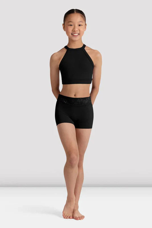 Bloch Girls Bella Floral High Waist Short CR90003