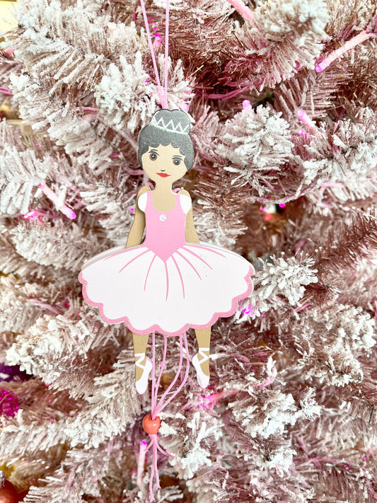 Ballerina with Movable Arms and Legs Ornament