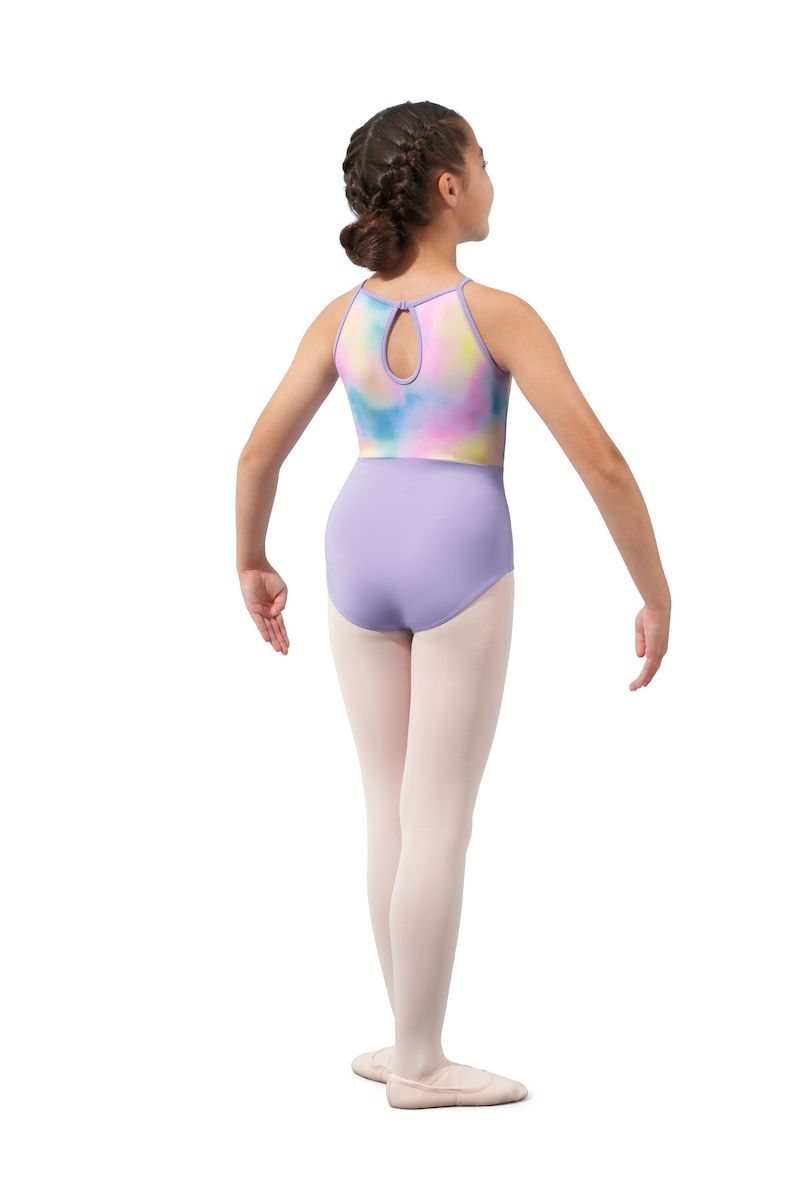 Mirella Watercolour Halter Leotard M1083C