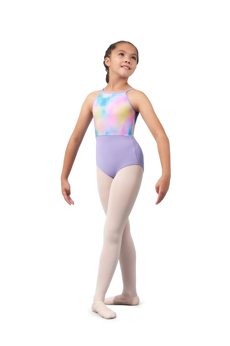 Mirella Watercolour Halter Leotard M1083C